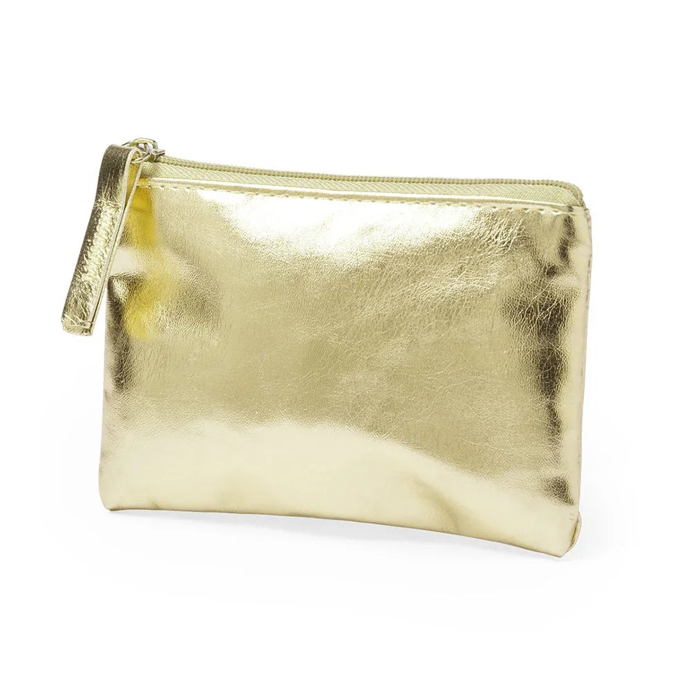 Cosmetic Bag Bright PU Coin Purse Retro Wallet Korean Style Small Item Bag Solid Color Coin Purse Zipper Coin Purse Outdoor