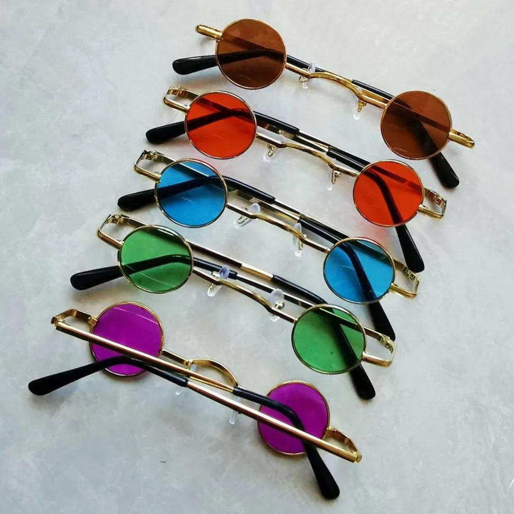 Metal Steampunk Sunglasses Men Women Fashion Round Glasses Brand Designer Vintage Sun Glasses High Quality Oculos De Sol 2023