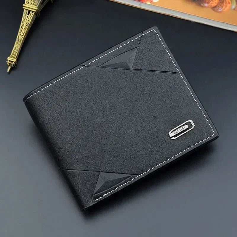Wallet With Multiple Card Slots Short Wallet Thin Style Soft Slim Card Holder Zipper Coin Pocket Mens Wallet Holder Purses