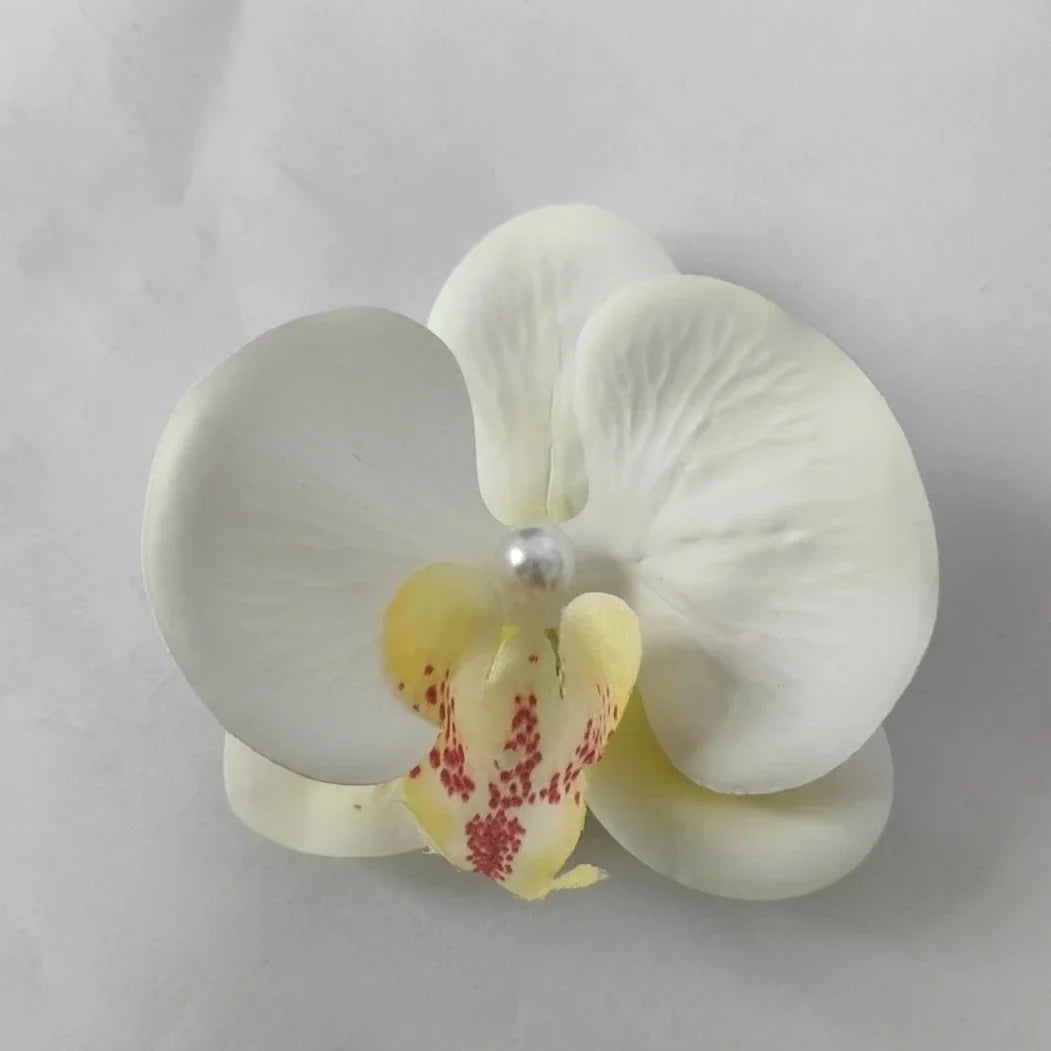 Phalaenopsis Pearl Hair Clip Flower Hairpin Orchid Butterfly Hairs Clip Hair Accessories Hair Styling Tools Bow Flower