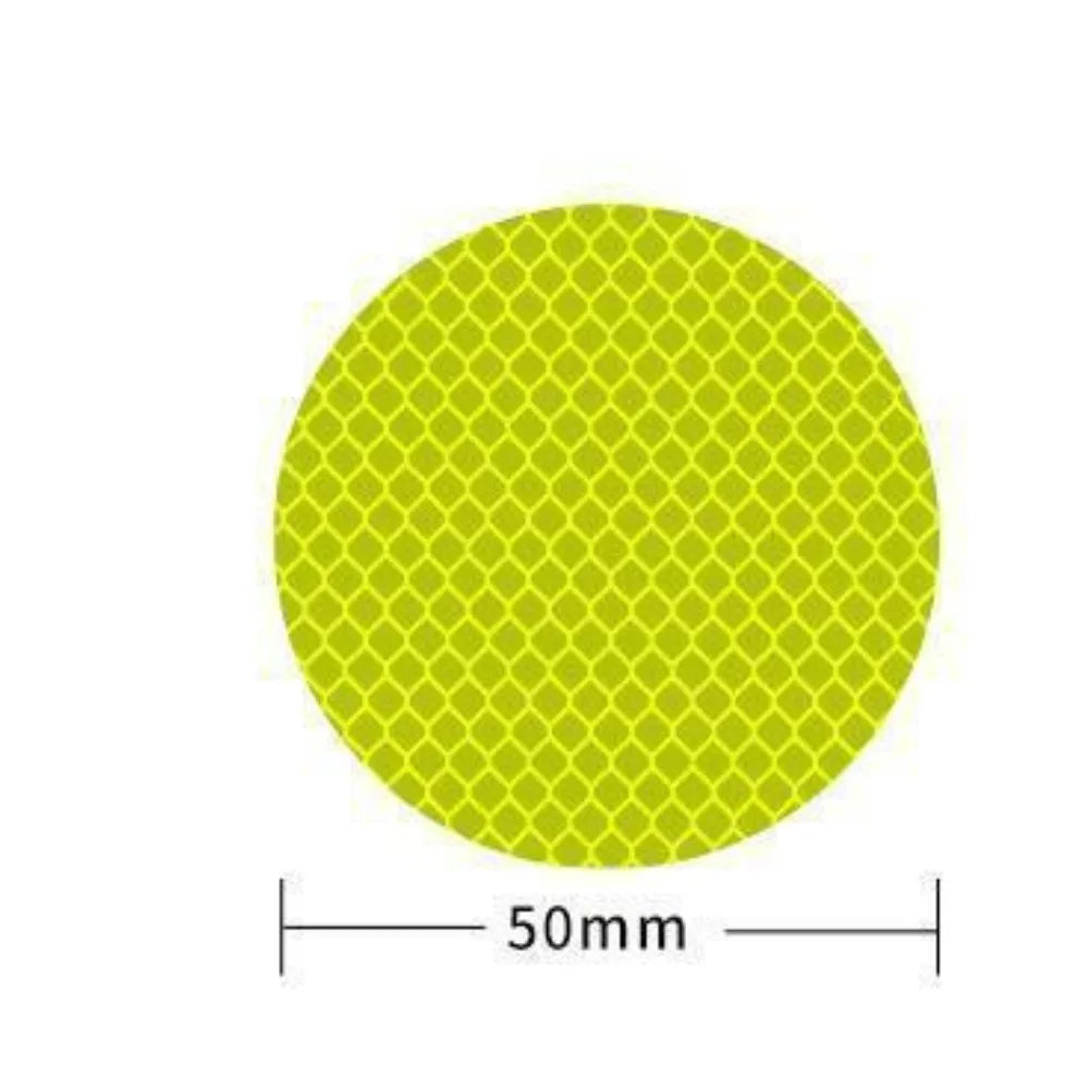 10pcs Car Bumper Reflective Stickers Reflective Warning Strip Tape Secure Reflector Stickers Decals Safety Warning 3*8CM