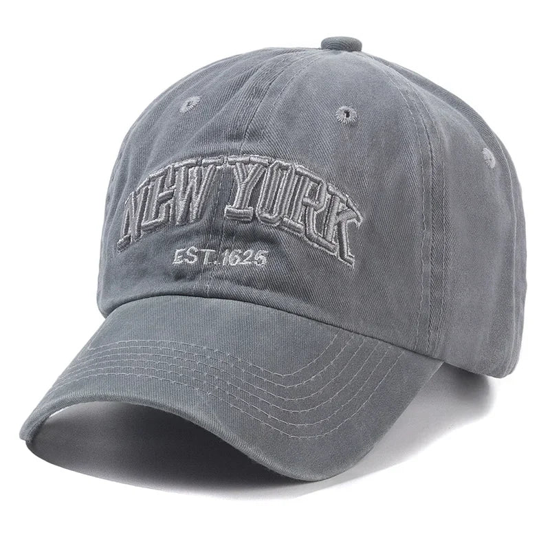 New York Washed Cotton Cap For Men Women Gorras Snapback Caps Baseball Caps Sun protection Casquette Dad Hat Outdoors Cap