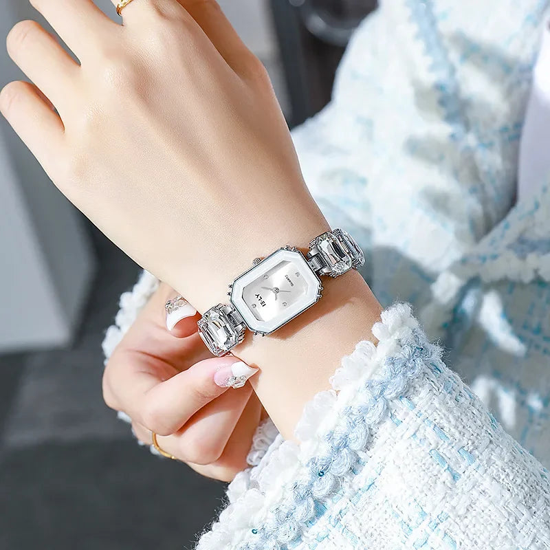 Famous Brand Women Watch Big Water Diamond Bracelet Strap Quartz Watch Fashion Ladies Gift Wristwatch Luxury Clock Dropshipping