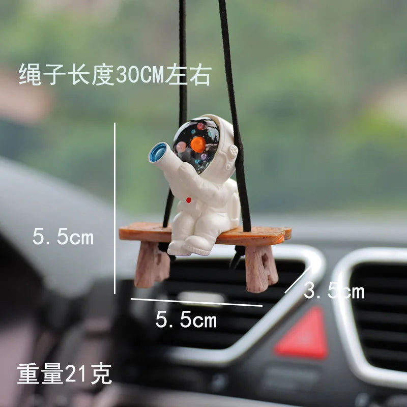 Car Accessories Interior Fun Ornaments Adorn Decors Car Decoration Creative Astronaut Pendant