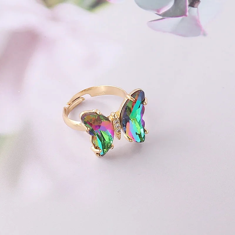 Korean Fashion Y2k Gradient Big Butterfly Earrings For Women 2023 Trending 7 Colors Butterfly Ear Studs Accessories Jewelry Gift
