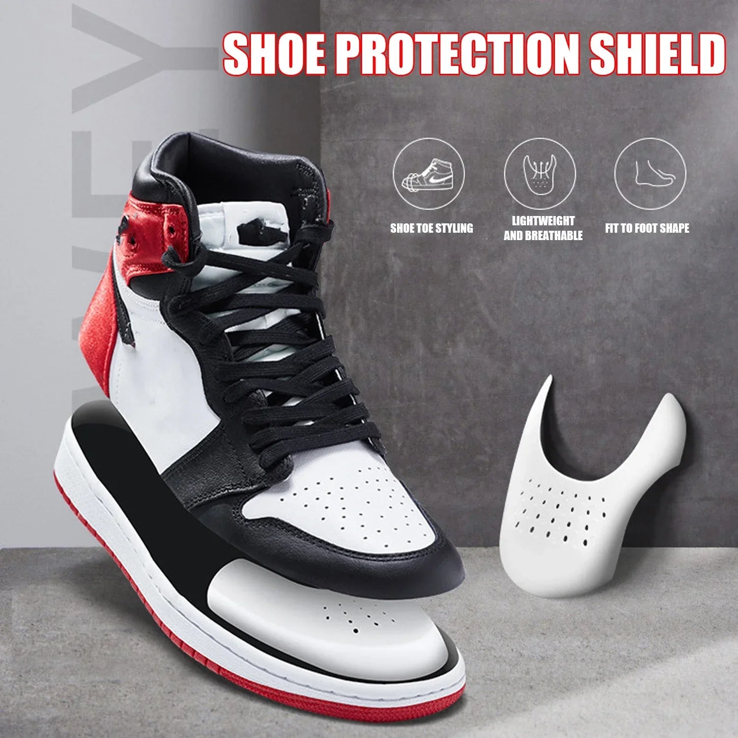 5Pairs Anti Crease Shoe Head Protector for Casual Sneaker Anti Wrinkle Shoe Toe Caps Support Stretcher Expander Shoes Protection