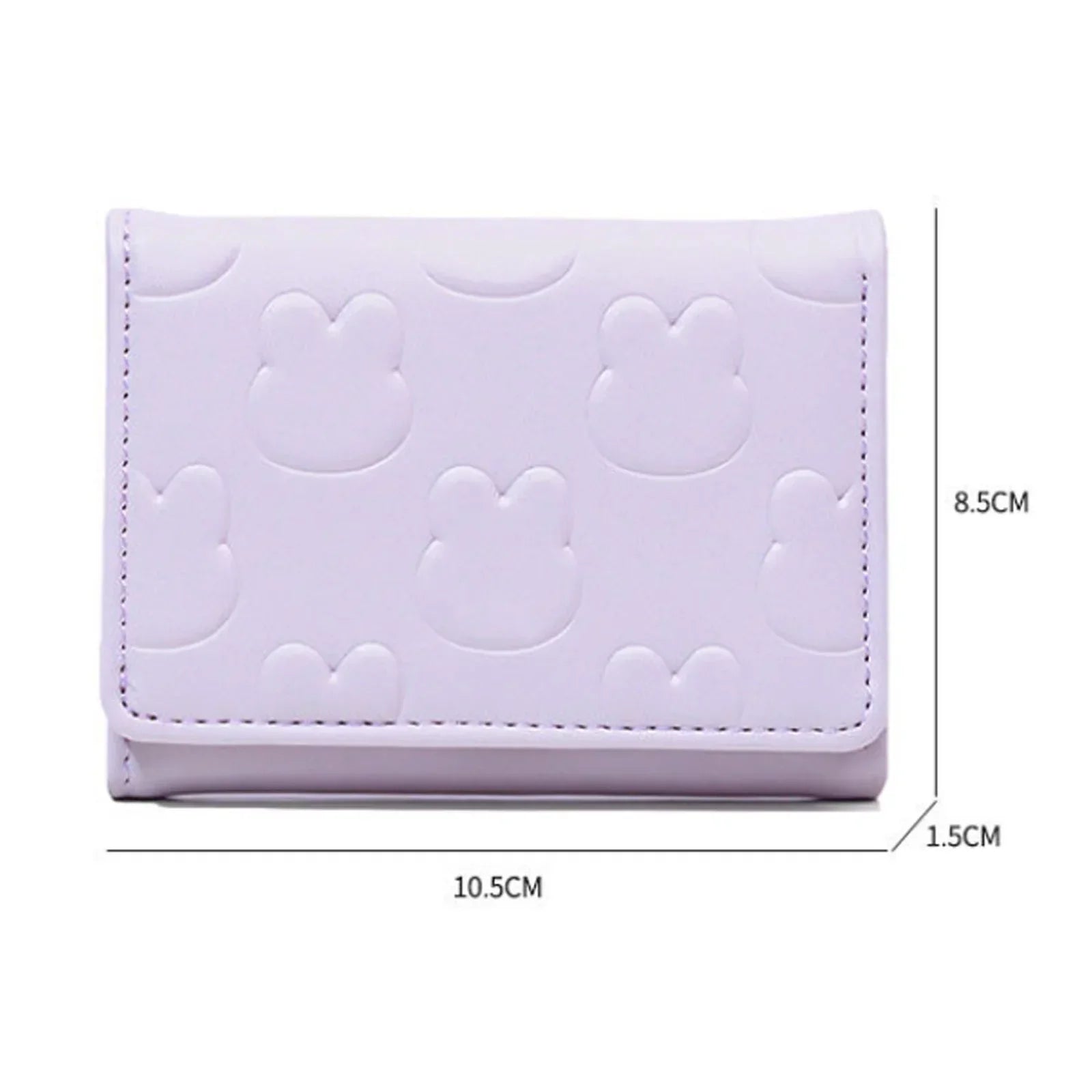 Cute Short Women's  Three Fold  Wallet Cartoon Rabbit Coin Purse Card Holder Girl Cartoon Clutch Women's Handbags Portable