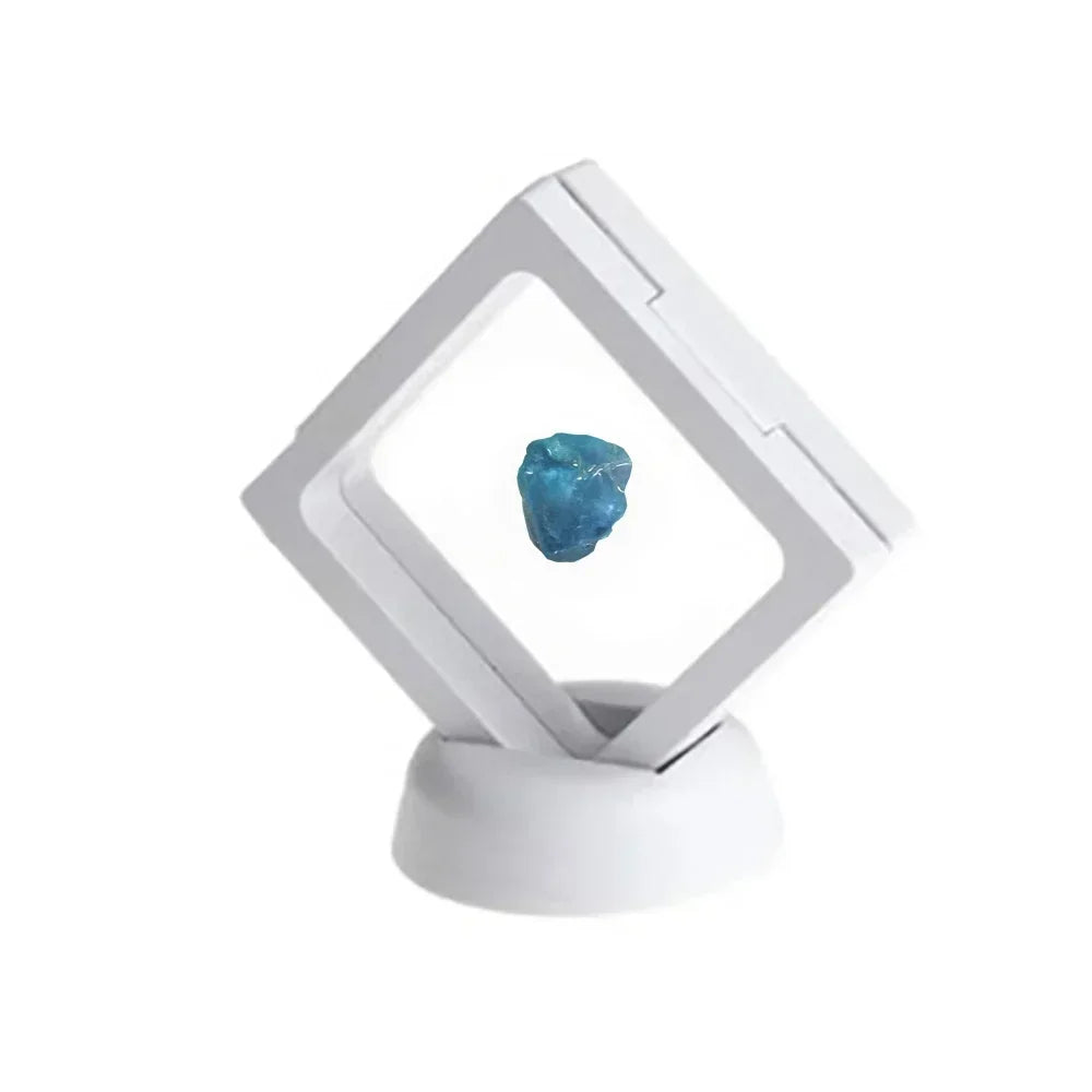 3D Floating Coin Display Frame 7CM Dust-proof Badge Ring PE Film Gemstone Medal Storage Box Small Doll Stamp Earring Jewelry Box