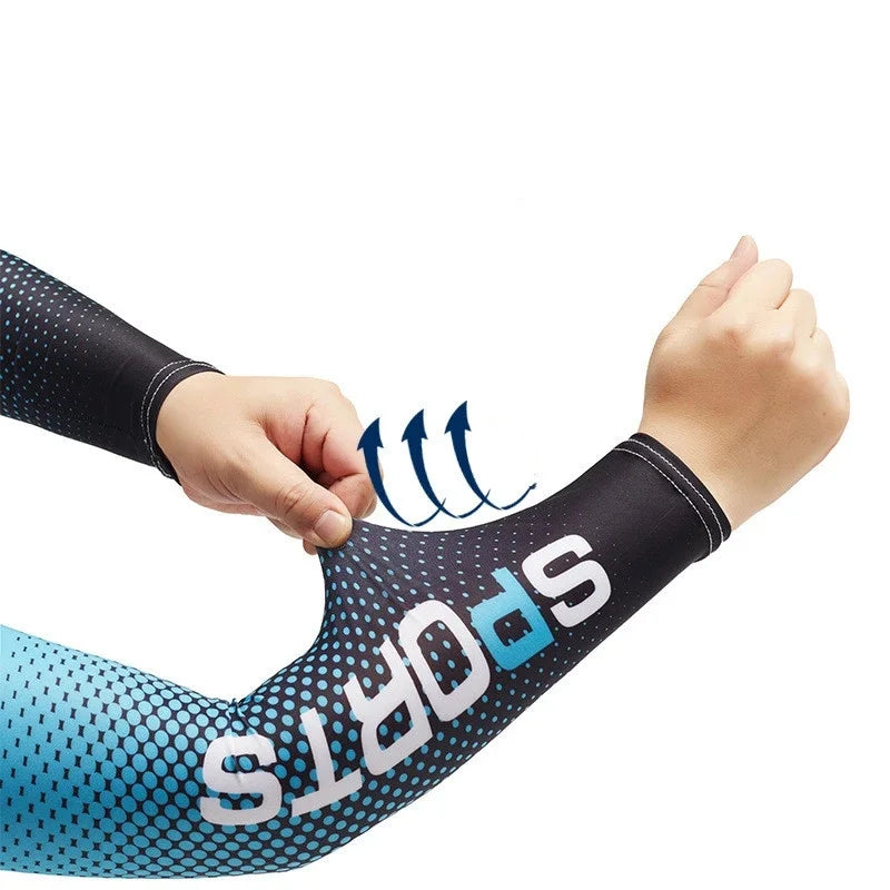 Gloves Sun UV Protection Hand Protector Cover Arm Sleeves Ice Silk Sunscreen Sleeves Outdoor Arm Cool Sport Cycling Sleeves