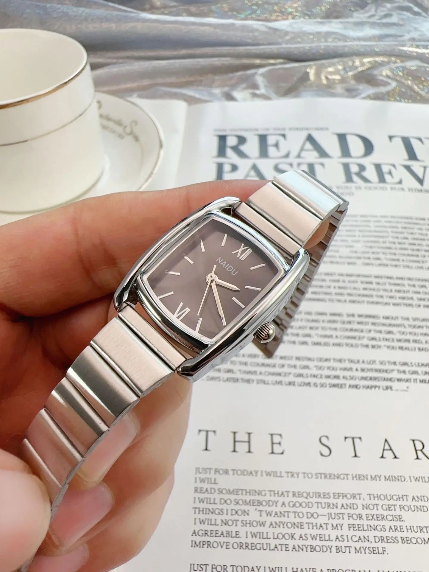 Barrel Shaped Watch Stainless Steel Strap Quartz Watch for Women Casual and Fashion Luxury Ladies Gift Wristwatch Dropshipping