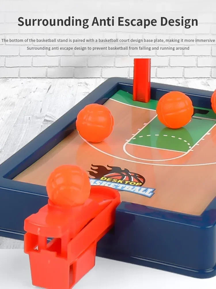 Mini Desktop Tabletop Toys Portable Finger Basketball Game Shooting Machine Party Table Interactive Sport Games for Kids Adults