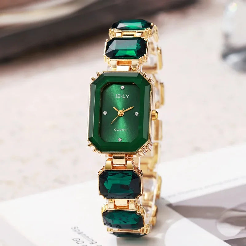 Famous Brand Women Watch Big Water Diamond Bracelet Strap Quartz Watch Fashion Ladies Gift Wristwatch Luxury Clock Dropshipping