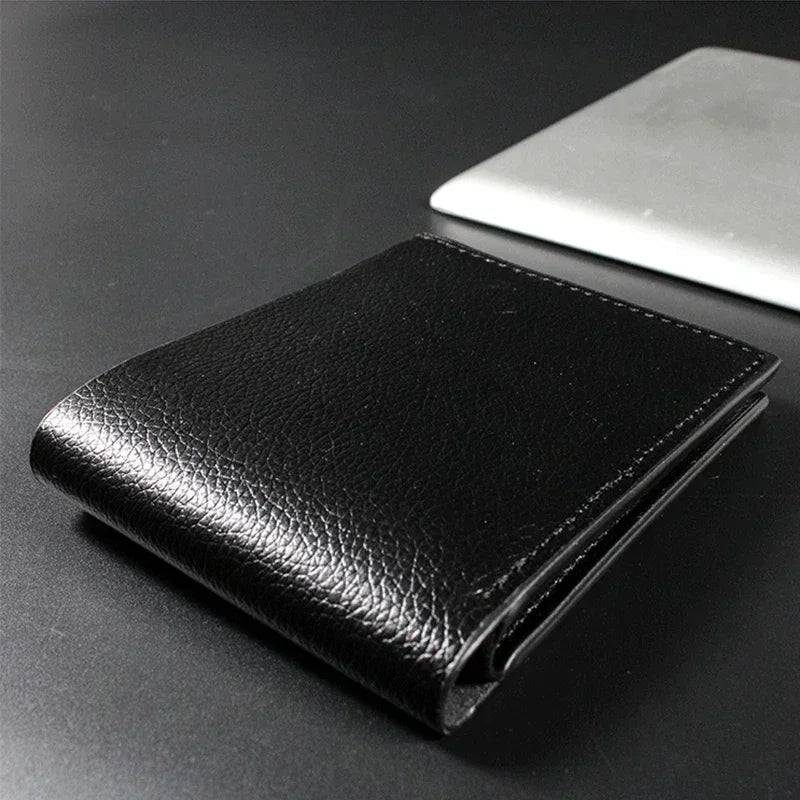 Men's Wallets Premium Product  for Man Short Black Walet Portefeuille Homme  Purse  Clutch Purse  Card Holder  Photo Holder