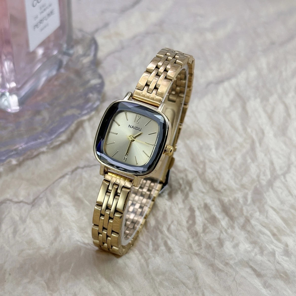 Brand Women Small Square Watch High-strength Diamond Glass Wristwatch Fashion Luxury Gift Ladies Quartz Watch Dropshipping