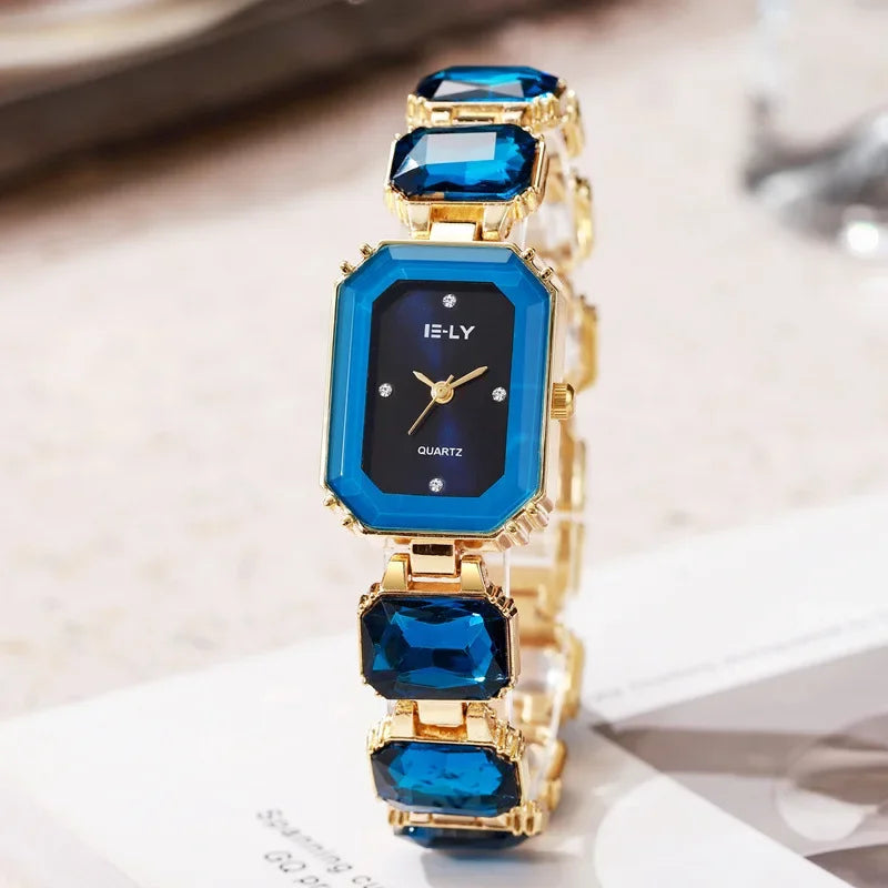 Famous Brand Women Watch Big Water Diamond Bracelet Strap Quartz Watch Fashion Ladies Gift Wristwatch Luxury Clock Dropshipping