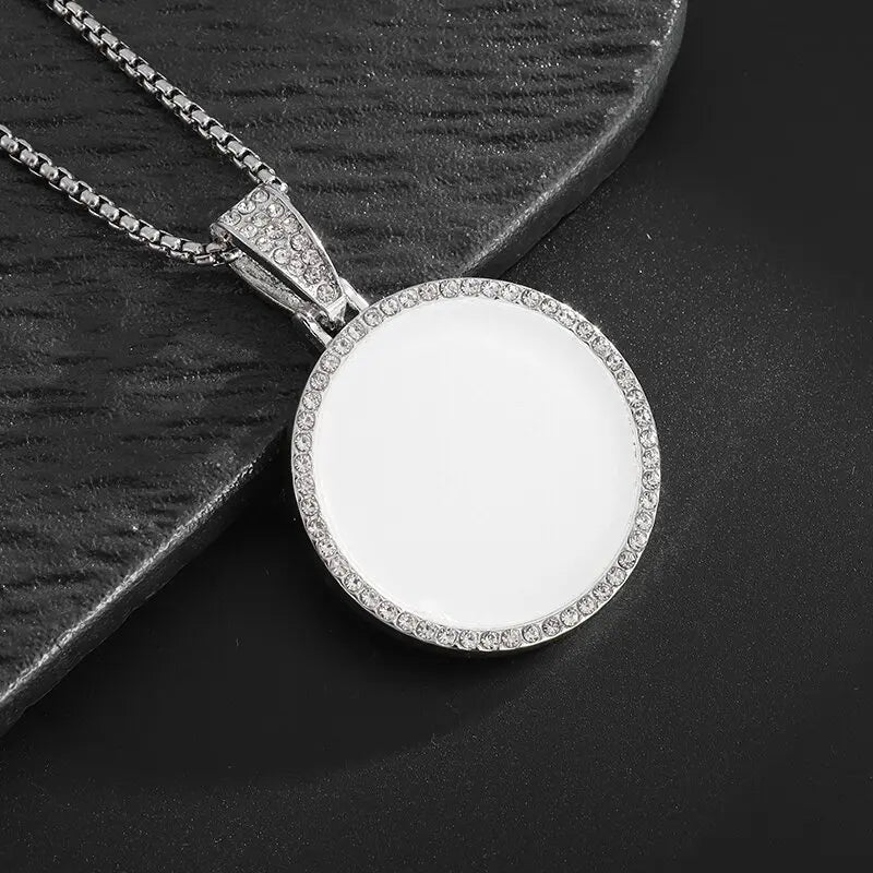 Hip Hop Ice Out Dollar Money Bag Necklace Shiny Cubic Zirconia Wallet Pendant for Men Women Hip Hop Rock Rap Cool Jewelry
