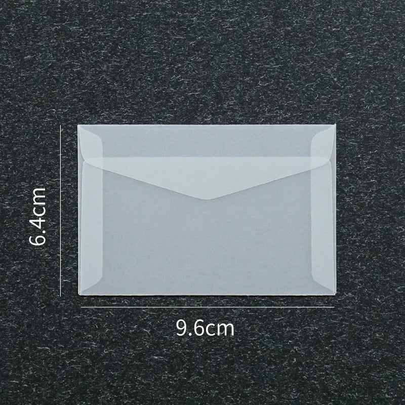 10pcs/lot Blank Translucent Envelope for Invitations Postcards European Giftbox Message Card Envelopes Wedding Business Letters