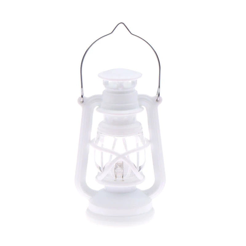 6cm Mini Led Retro Glowing Pony Lantern Simulation Cande Light Night Light Dollhouse Miniature Lamp Home Decor Toy