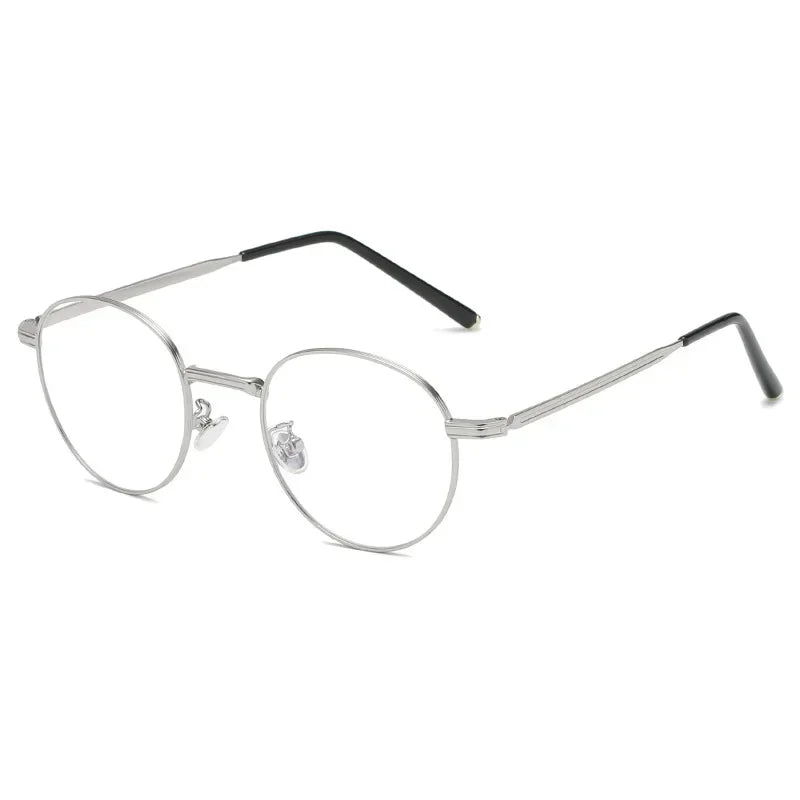 Metal Round Anti Blue Light Glasses Women Men Classic Trend Eyeglasses Frames Transparent Computer Glasses Oculos Feminino