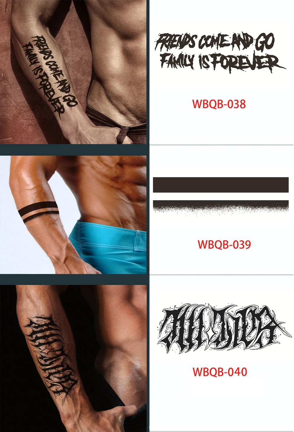 Long Lasting Temporary Tattoo Stickers Men Arm Sleeve Body Painting Juice Ink Fake Tattoo For Male Adult Semi Permanent Tattoos