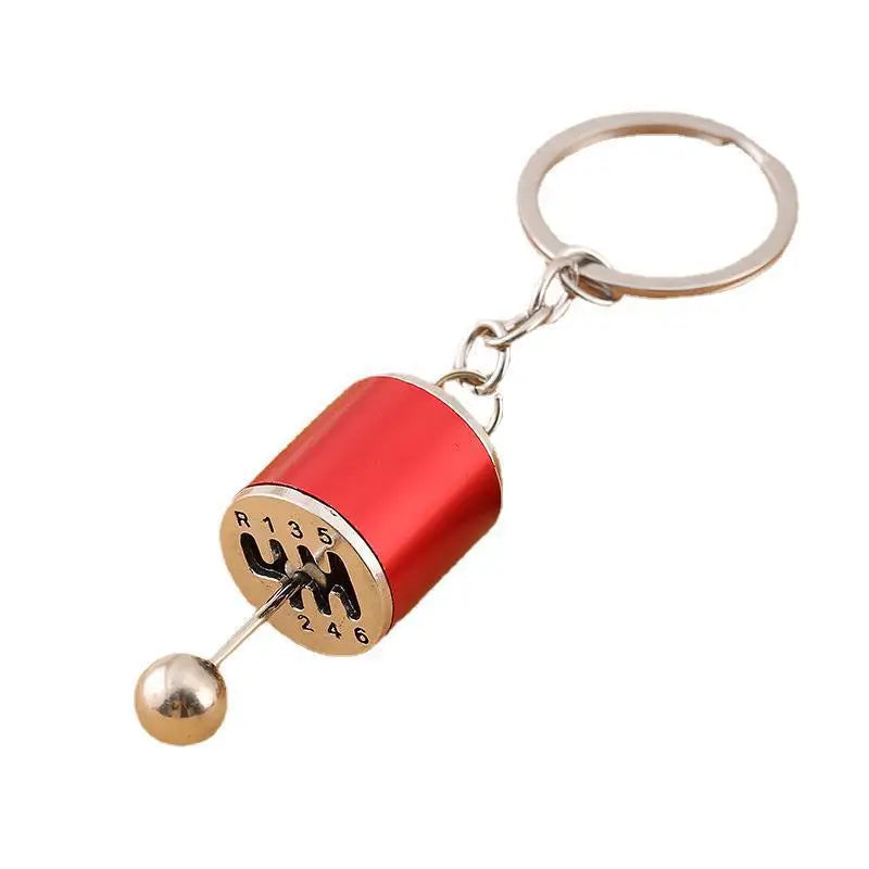 Beautiful Car Modification Pendant Six Gear Shift Keychain Car Pendant Shifter Metal Keyring