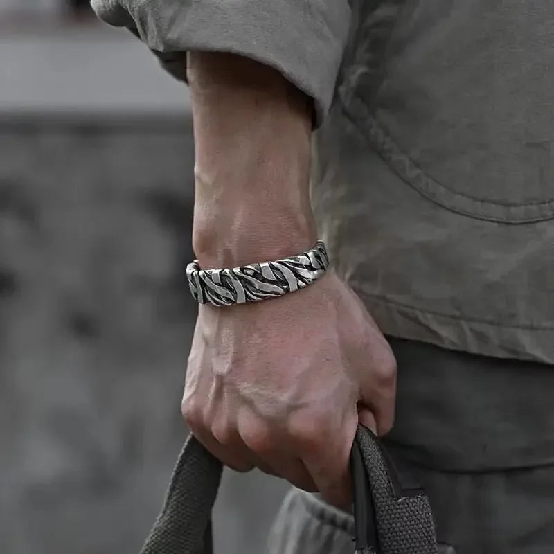 Fashion Wrench Bracelet Repair Tool Wrench Cuff Open Bracelet Men Motorcycle Rider Punk Rock Party Jewelry Gift
