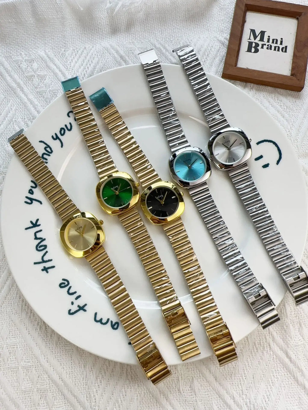 Ladies Simple Gold Quartz Watch Brand Watches for Women Adjustable Stainless Steel Strap Luxury Gift Wristwatches Dropshipping