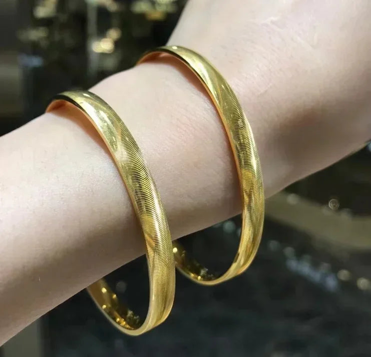 New Gold/Silver Color Bracelet Bangle for Women Classical Style Vintage Bracelet Bangle Jewlery Gifts Accessories