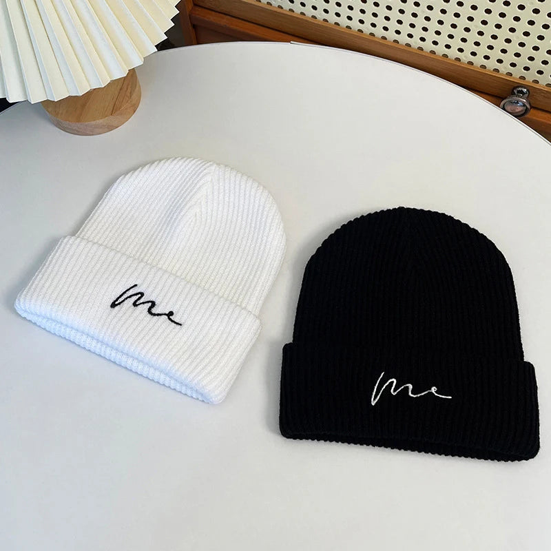 Winter Hats For Unisex Beanies Knitted Solid Cute Hat Lady Autumn Female Beanie Caps Warmer Bonnet Men Casual Cap