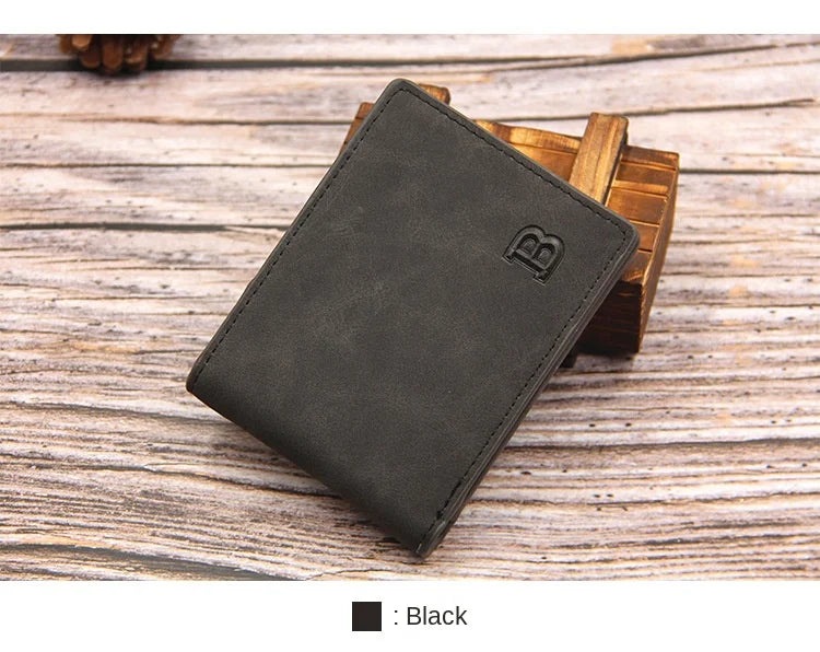 Business Men Wallets Small Money Purses Wallets New Design Dollar Price Top Men Thin Wallet with Coin Bag Zipper Coin Bag Wallet