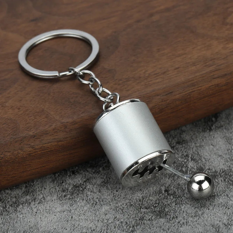 Beautiful Car Modification Pendant Six Gear Shift Keychain Car Pendant Shifter Metal Keyring