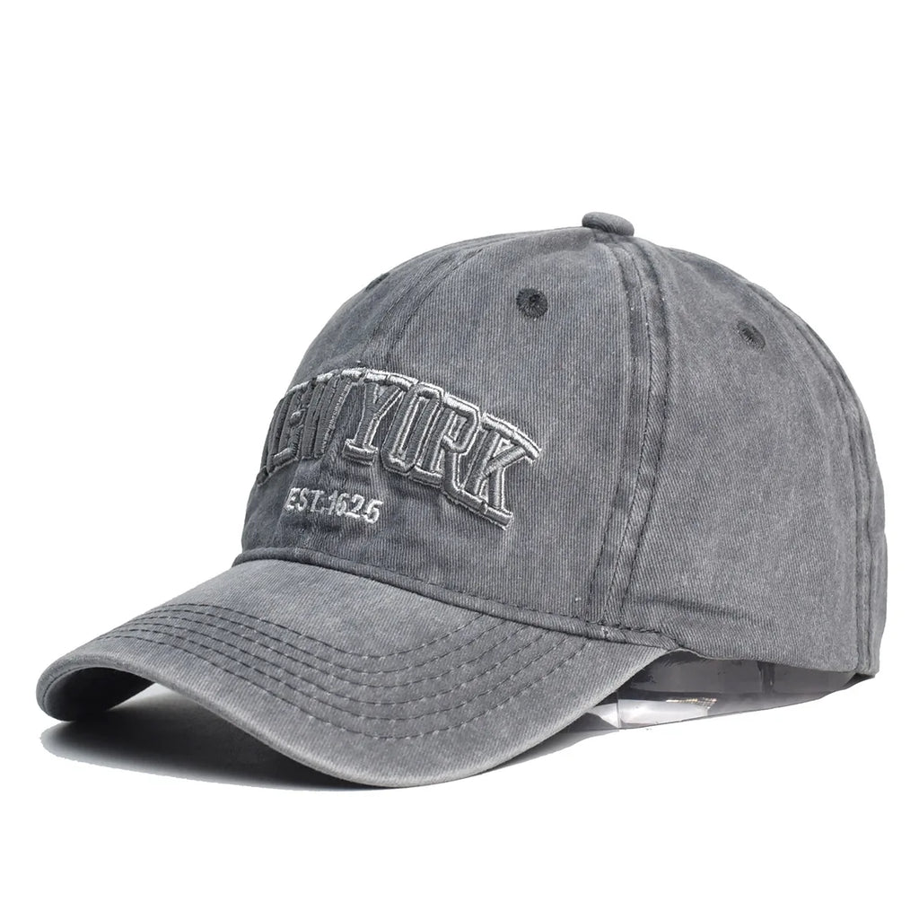 New York Washed Cotton Cap For Men Women Gorras Snapback Caps Baseball Caps Sun protection Casquette Dad Hat Outdoors Cap
