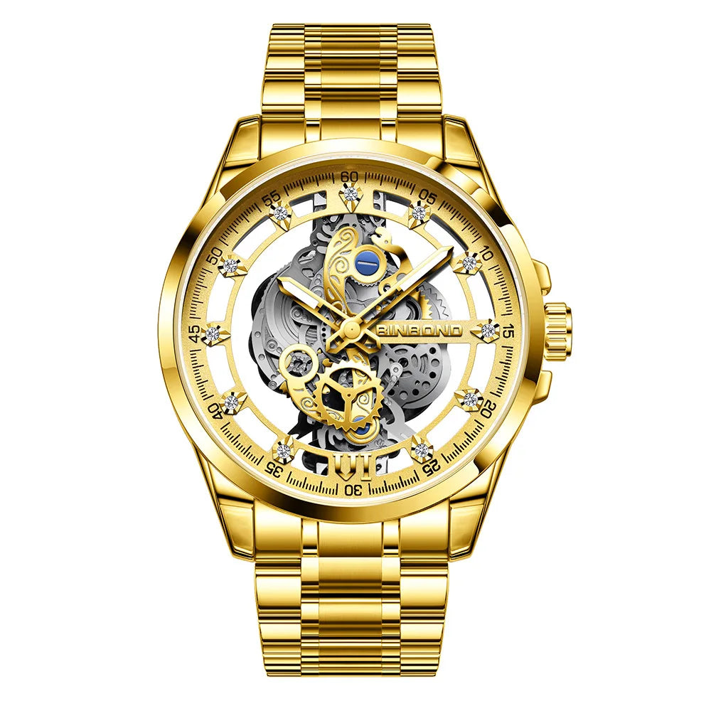 UTHAI Authentic Men Quartz Watch Business Luxury Trendy Waterproof Quality High Steel  Watch Male Fashion Clock Wristwatches