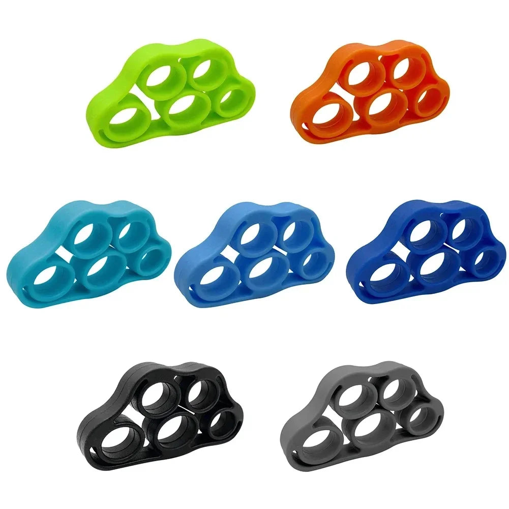 Silicone Finger Gripper Gym Hand Grip Resistance Band Wrist Stretcher Elastic Five Finger Expander Strength Trainer Exercise