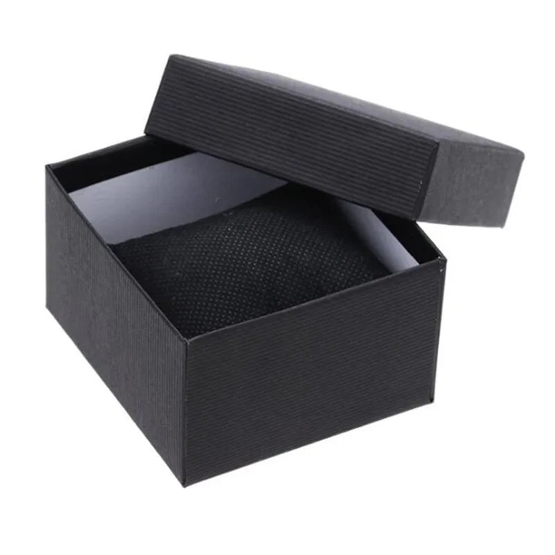 1/2/3PC Simple Black Square Dustproof Watch Storage Box Single Watch DIY Watch Packaging Gift Box Wristwatch Display Wholesale