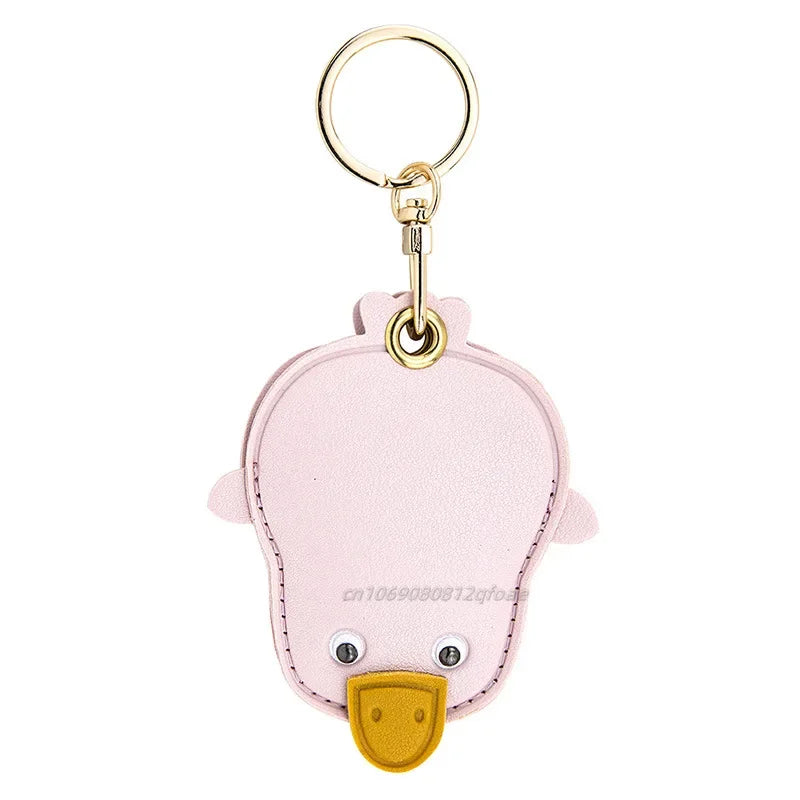 Cute Strawberry Lemon Case for Apple Airtag Protection PU Leather Cover Pendant GPS Anti-lost Keychain Case Pet Dog Cat Collar
