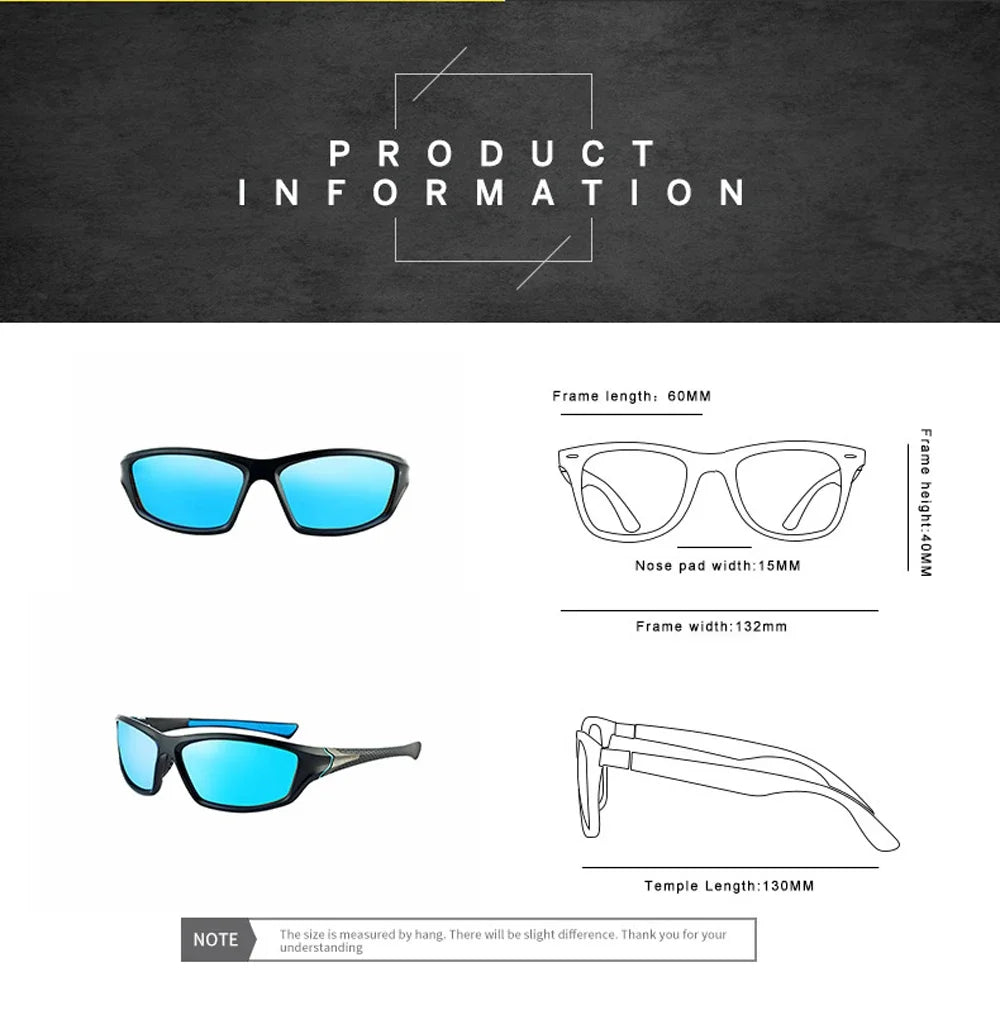2024 Unisex 100% UV400 Polarised Driving Sun Glasses For Men Polarized Stylish Sunglasses Retro Fashion Male Goggle Eyewears