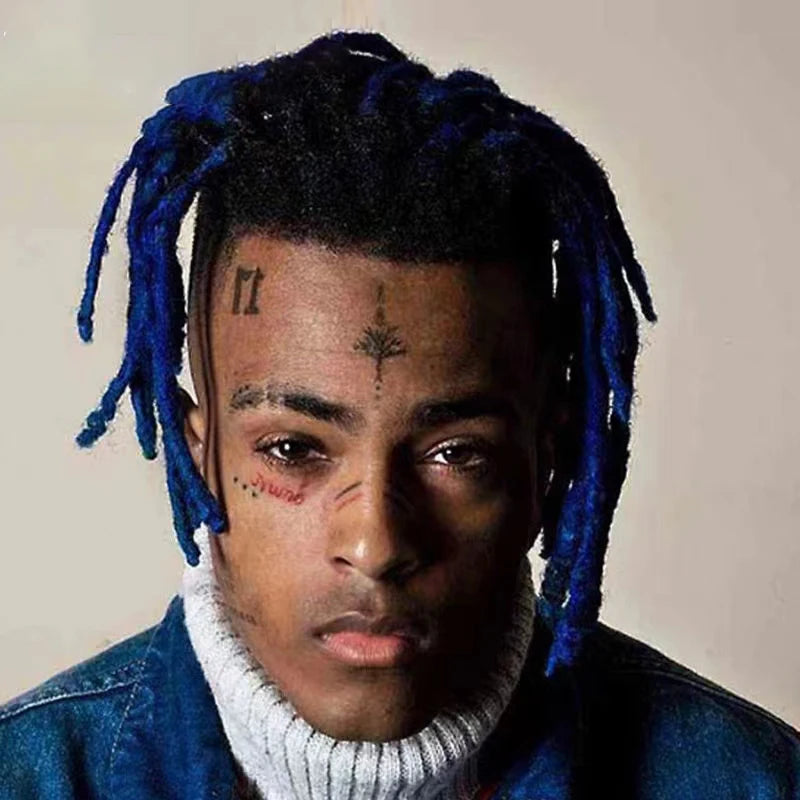 Hip Hop Rap Rapper Xxx Tentacion Pendant Necklace Iced Out Crystal Pendant Fashion Cool Jewelry Gifts for Men