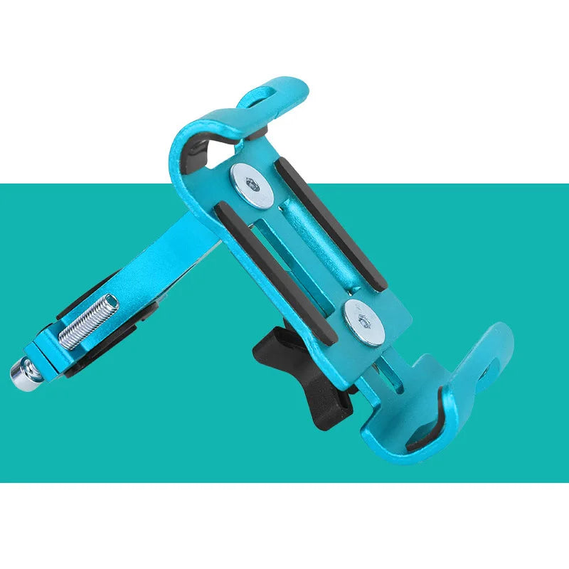 Aluminum Alloy Mobile Phone Holder MTB Bicycle Metal Cellphone Stand Shock-proof Fixed Navigation Bracket Bike Moto Accessories
