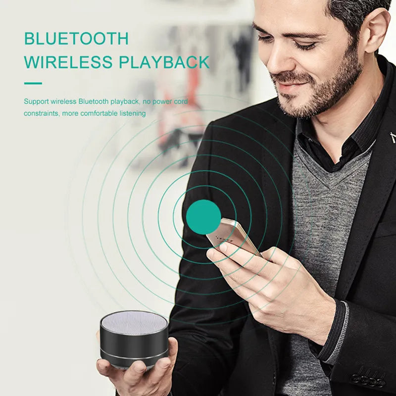 New Wireless Speaker Bluetooth Outdoor Subwoofer MINI Portable Speaker Radio Music Sound Box Aluminum Alloy Wireless Speaker A10