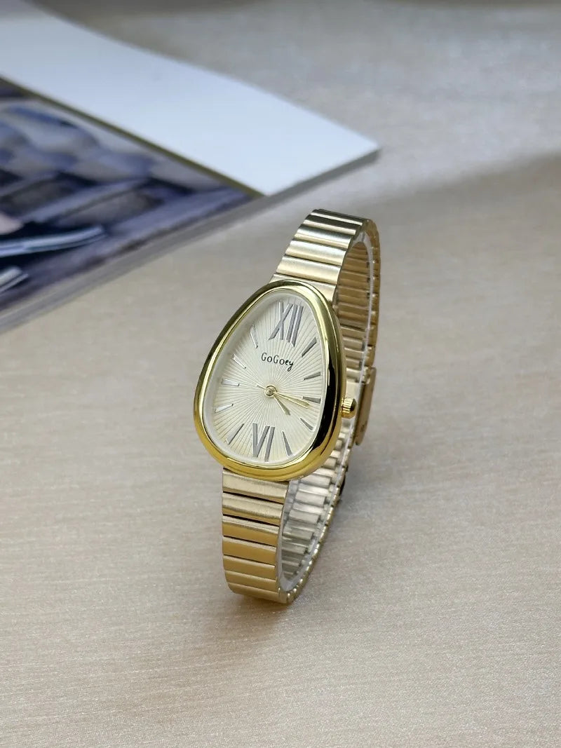 Famous Brand Ladies Watches Snake Head Watch Women Luxury Gift Quartz Wristwatches Fashion Steel Strap Clock Dropshipping
