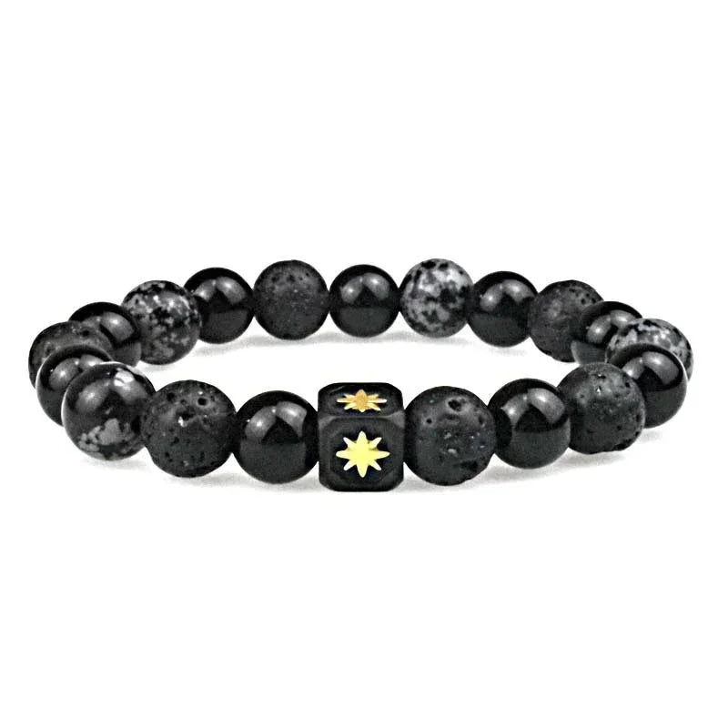 Volcanic Stone Bracelet for Men Lava Stone Beads Bracelet Tibetan Buddha Wrist Chain Women Men Jewelry Gift New Bracelets