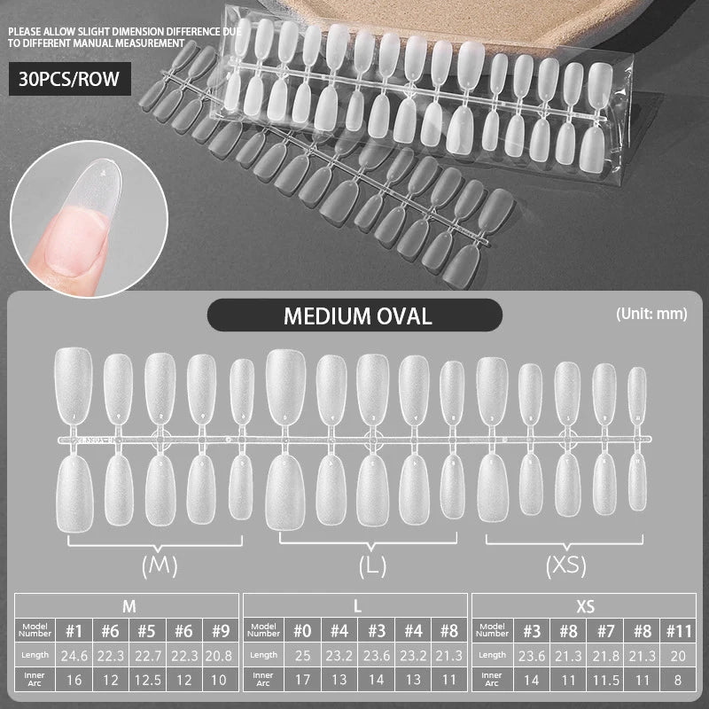 24Pcs/Set White French Press on Fake Nails Full Cover Artificial Wearable Nail Beauty Tips Naked French White False Nails Art