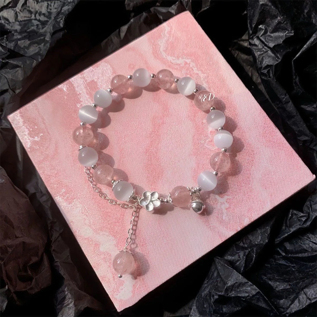 Bracelet Strand Beads Korean Fashion Jewelry for Women Non Fading Charm Hand Decoration Accessories Girls Gift Wholesale