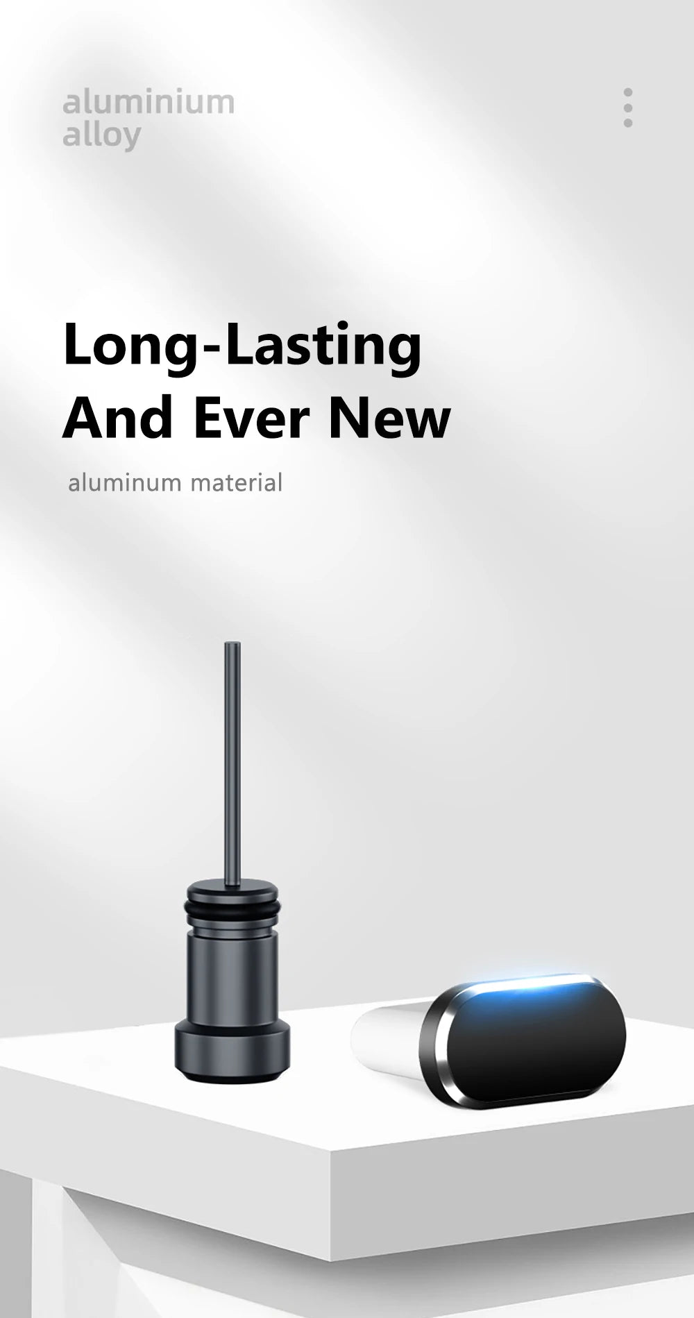 Metal Type C Dust Plug 3.5mm Earphone Jack Sim Card Pin Port Anti-dust Plug Cover Cap for Samsung Huawei Xiaomi iPhone Dust Plug