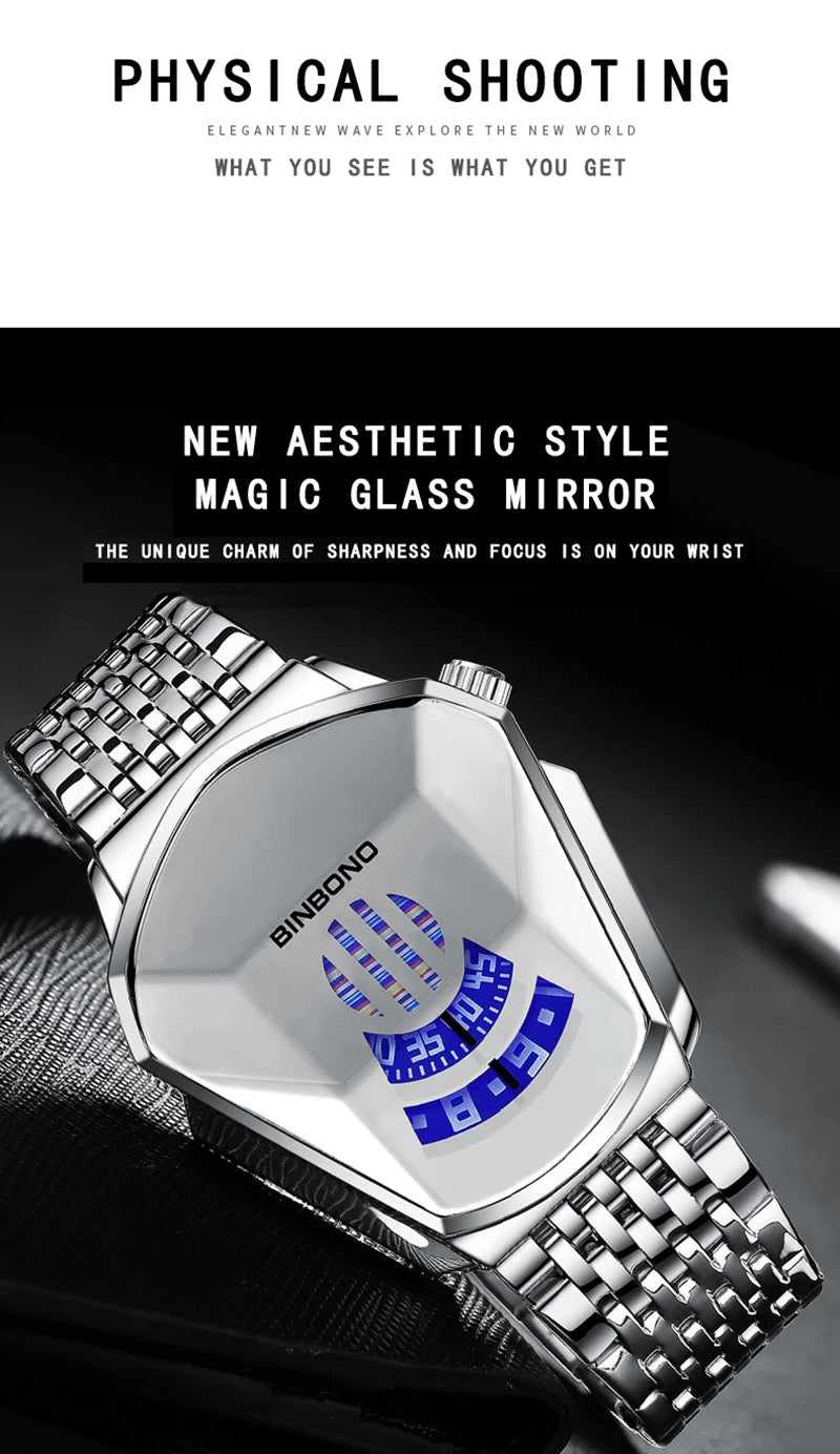 UTHAI New Men's Watch Fashion Luxury Creative New Concept Luminous Calendar Waterproof Small Tripod Quartz Watch RELOJ HOMBRE