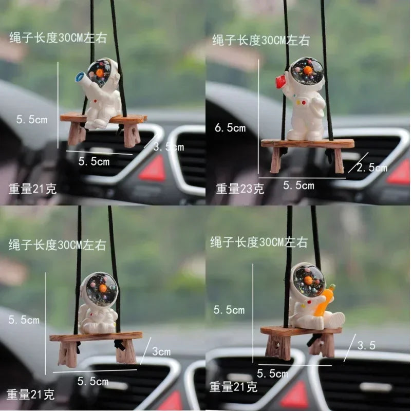 Car Accessories Interior Fun Ornaments Adorn Decors Car Decoration Creative Astronaut Pendant