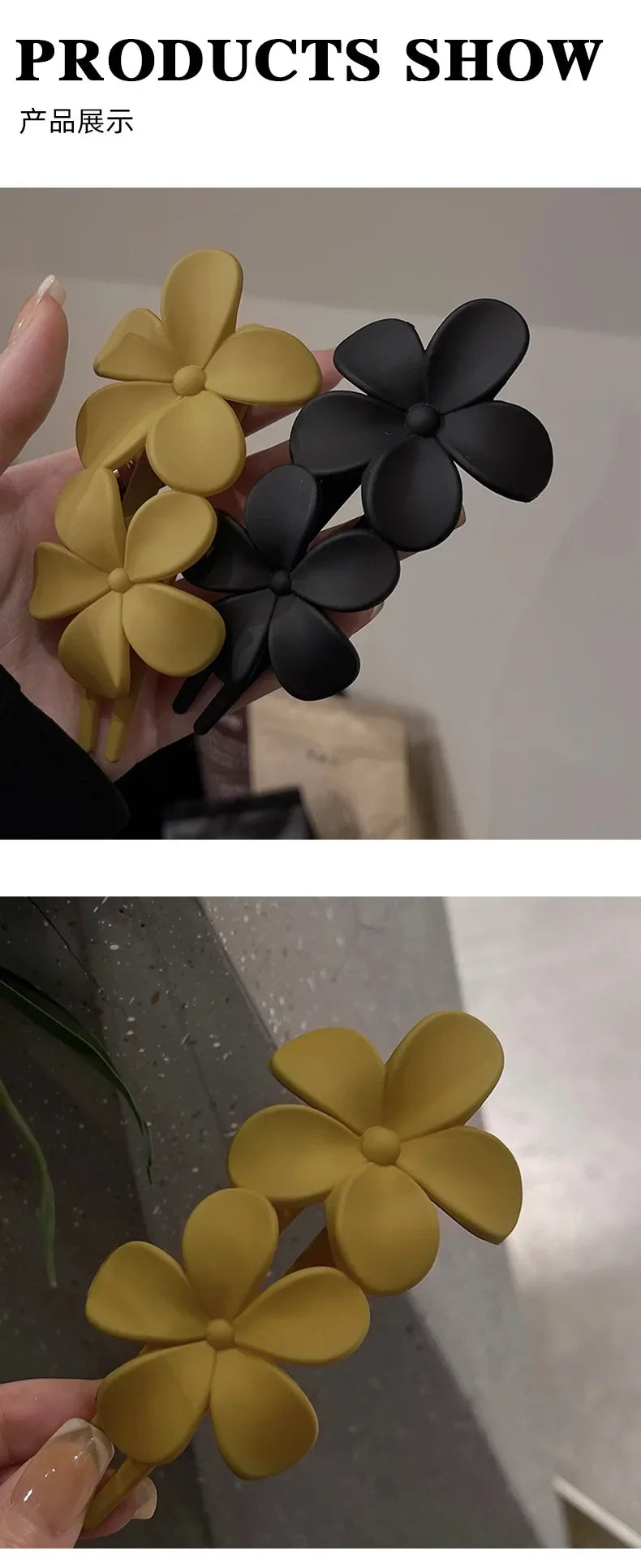 Summer New Hair Clips Accessories Elegant Frosted Butterfly Flower Barrettes Women Simplicity Hairpins Simple Duckbill Headwear