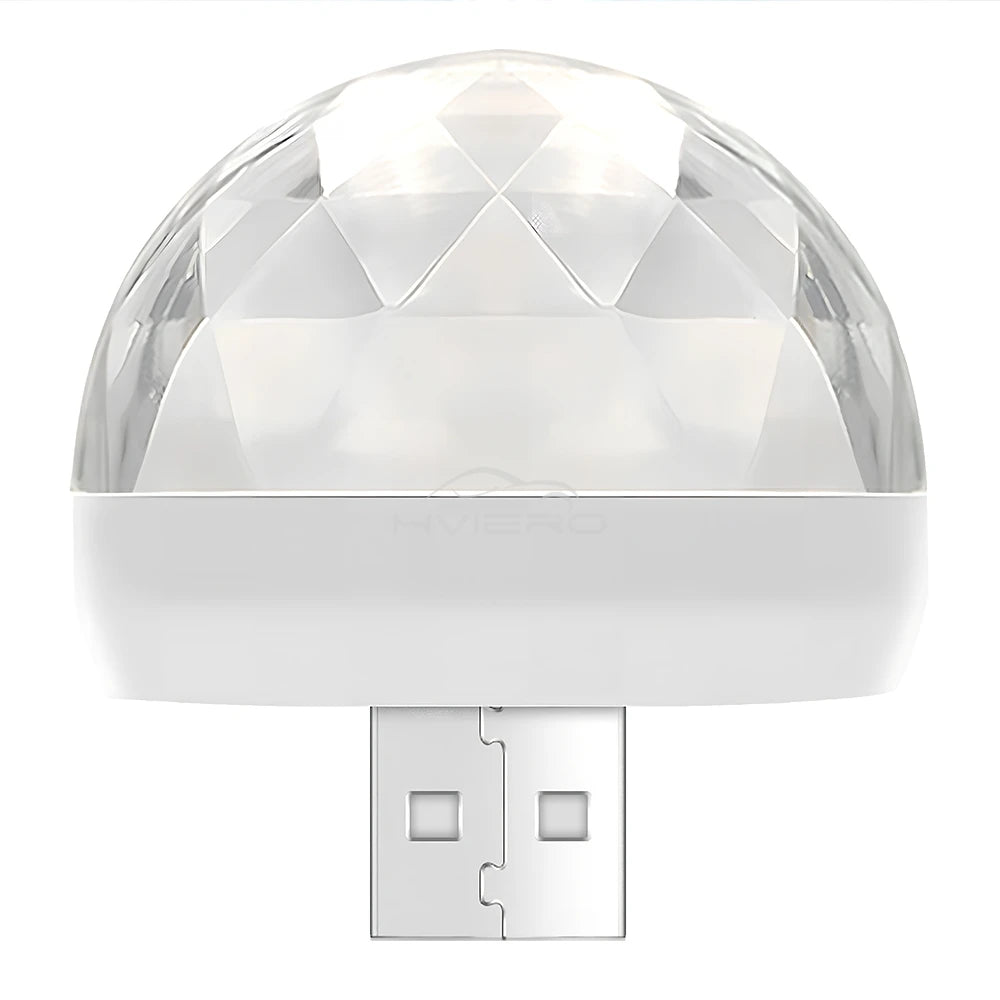 Car DJ RGB Music Sound Colorful LED Mini Mushroom Atmosphere Lights Auto USB-C IOS Holiday Party Karaoke Welcome Decoration 5V