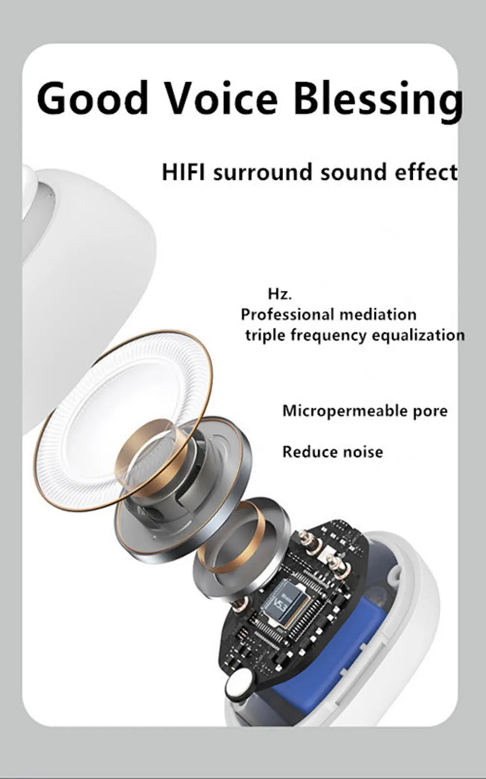 Bone Conduction Earbuds Waterproof Mini Single Ear Clip Earphone Bluetooth-compatible 5.3 Wireless Headphone for Call Smartphone